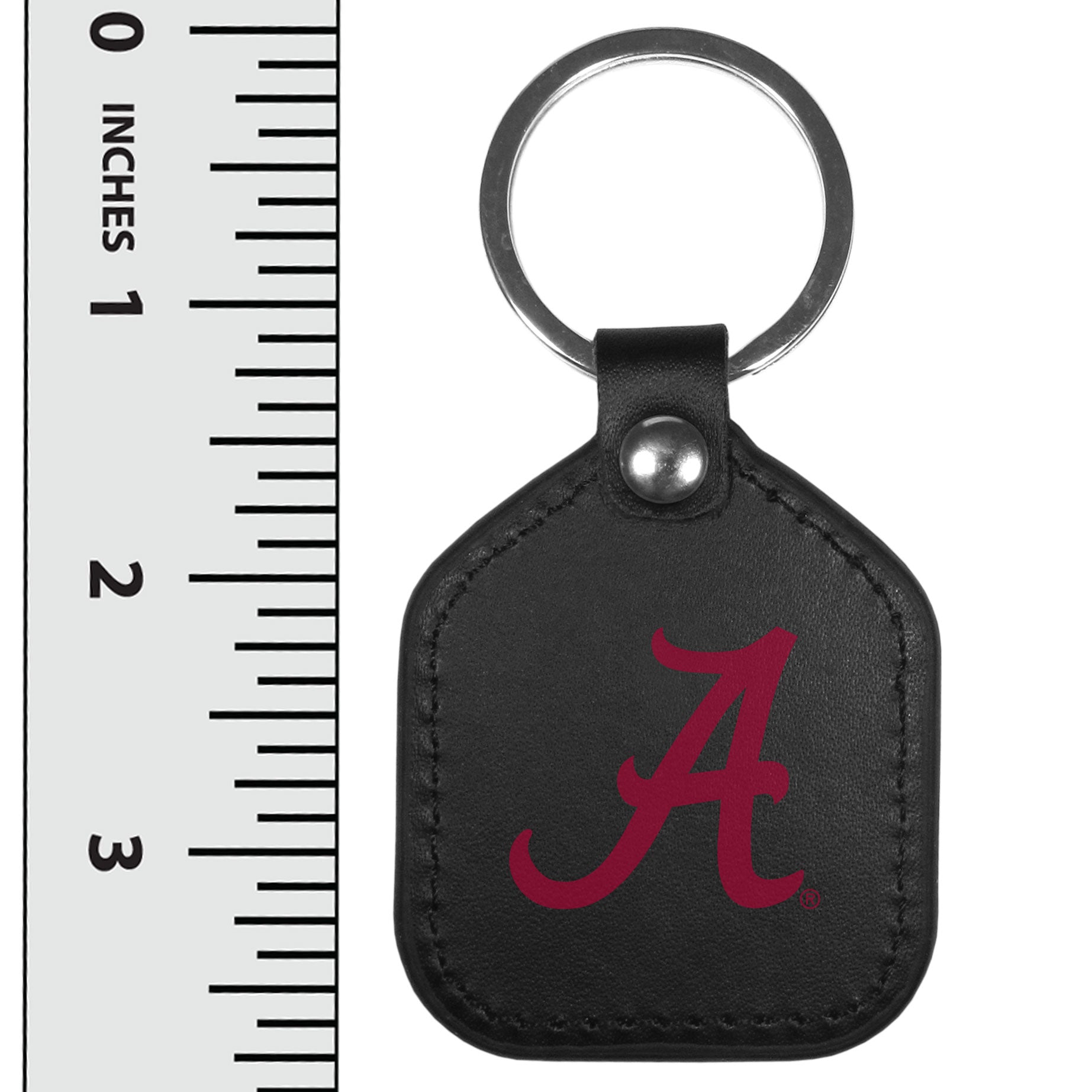 Alabama Crimson Tide Leather Square Key Chains